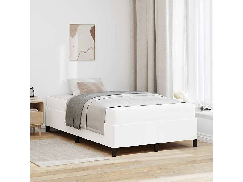 Estrutura de cama com colchão com colchão Branco 120 x 200 cm