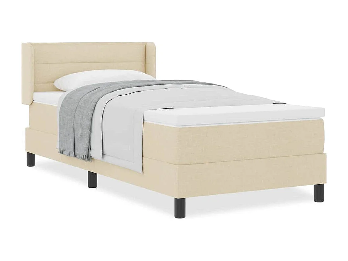 Boxspringbed met matras met matras Crème 90 x 190 cm