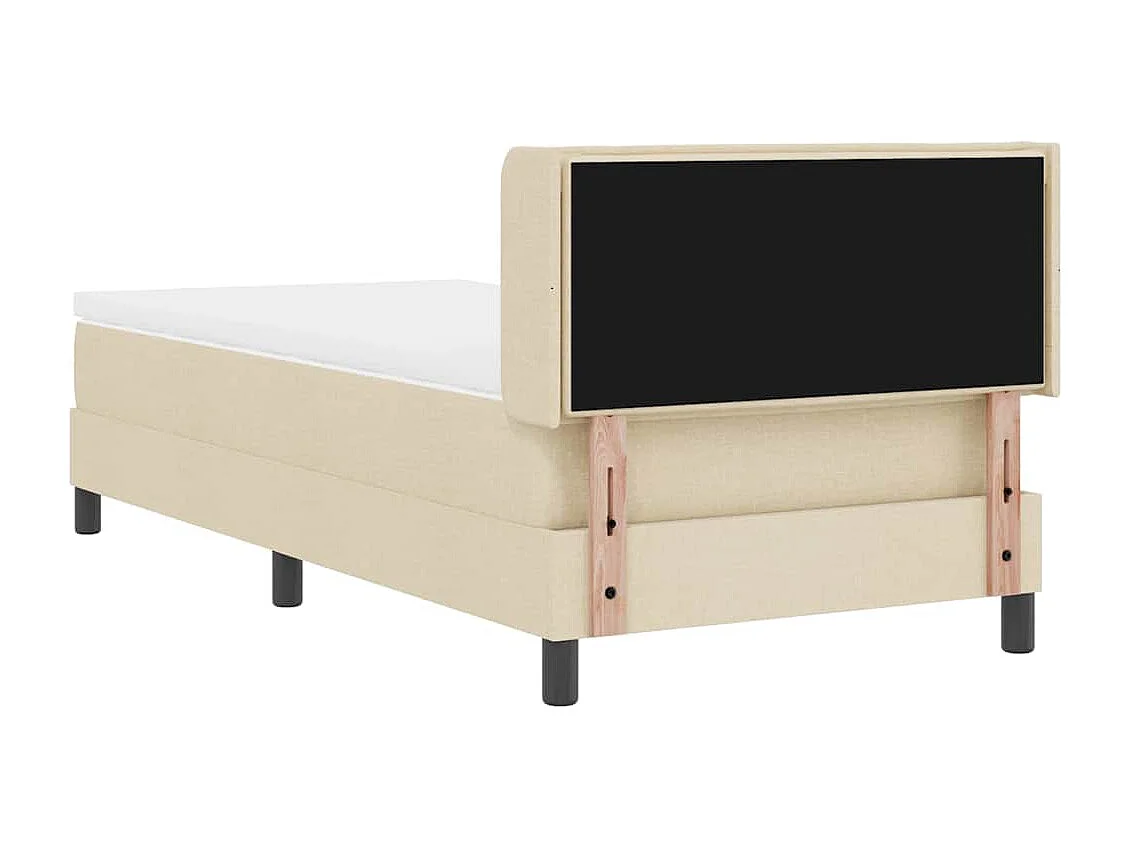 Boxspringbed met matras met matras Crème 90 x 190 cm