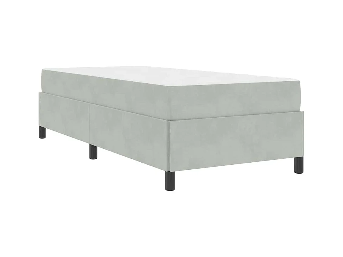 Estrutura da Cama Cinza Claro, Cinza e Branco 100 x 200 cm