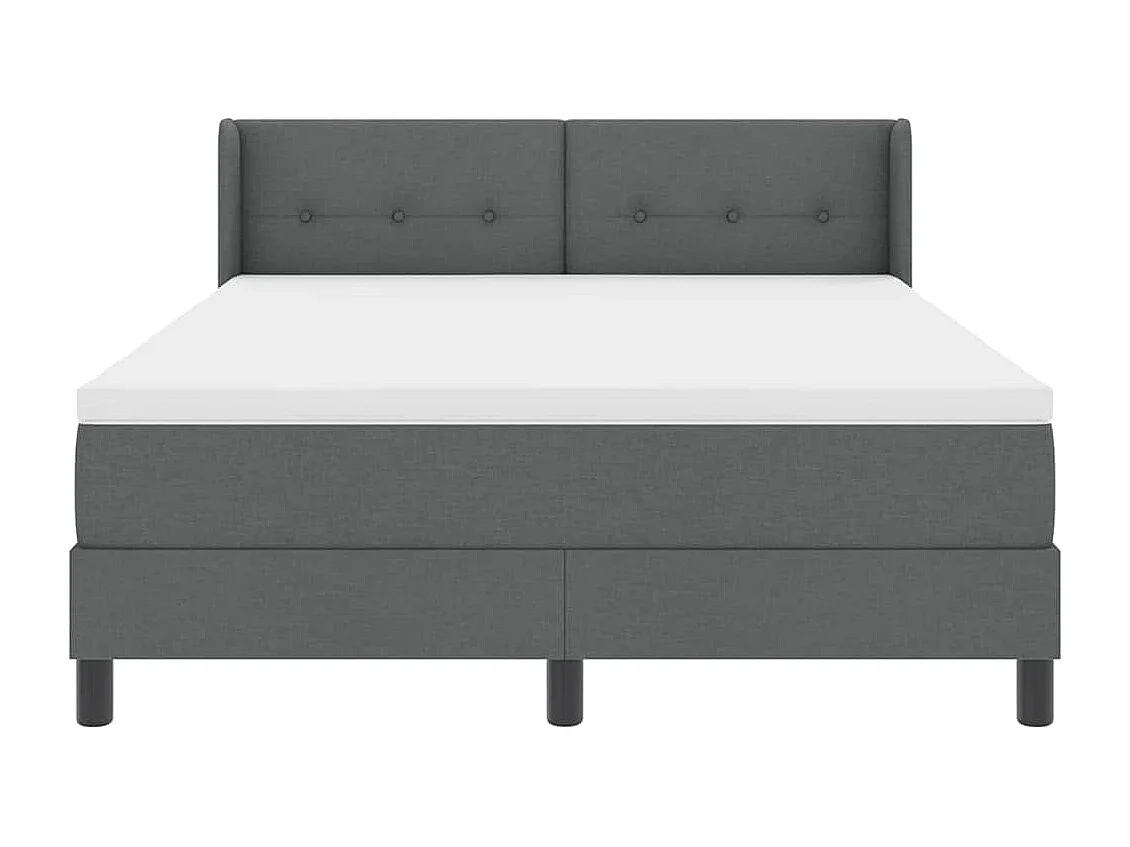 Cama box spring com colchão Cinzento escuro 160 x 200 cm