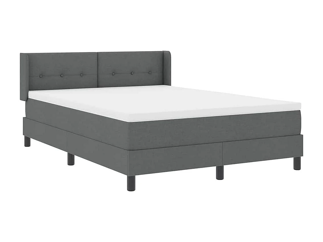 Cama box spring com colchão Cinzento escuro 160 x 200 cm
