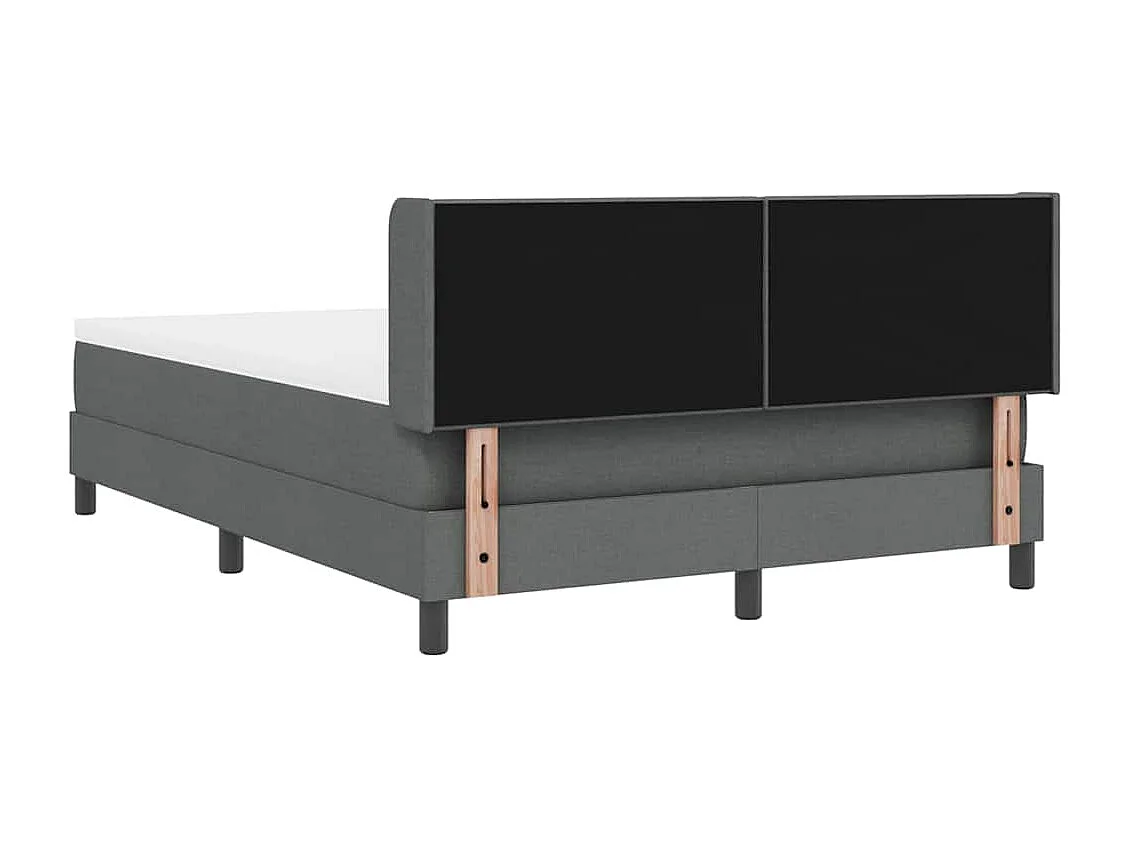 Cama box spring com colchão Cinzento escuro 160 x 200 cm