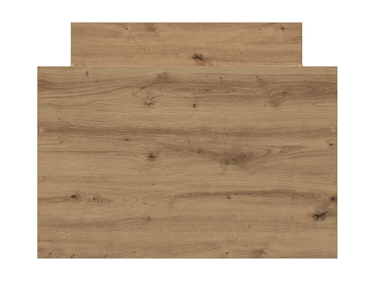 Bedframe artisanaal eikenkleurig 75 x 190 cm Bewerkt hout