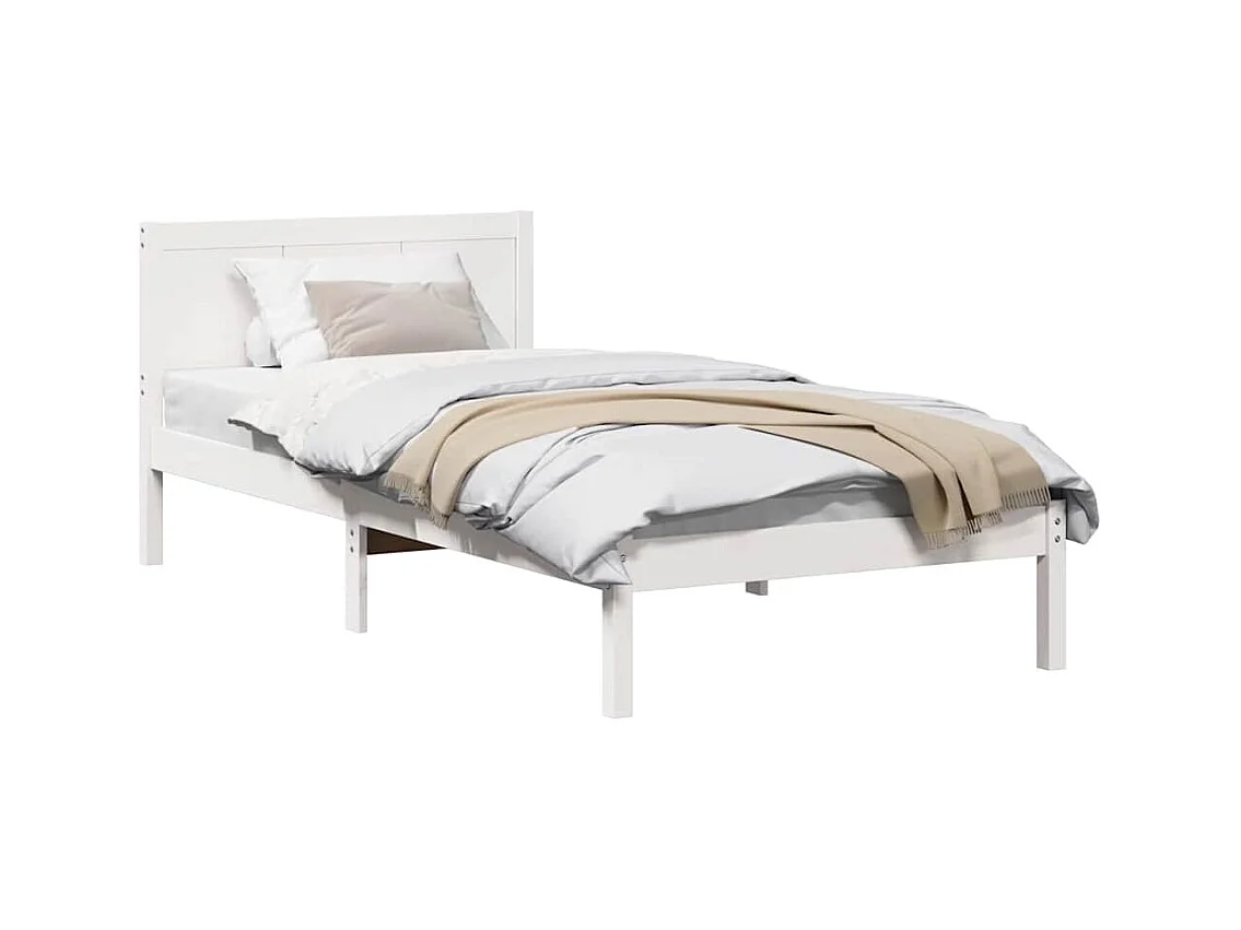 Estructura de cama 90 x 200 cm Madera maciza de Pino