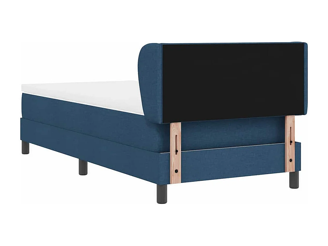 Boxspringbed met matras met matras Blauw 90 x 190 cm Stof