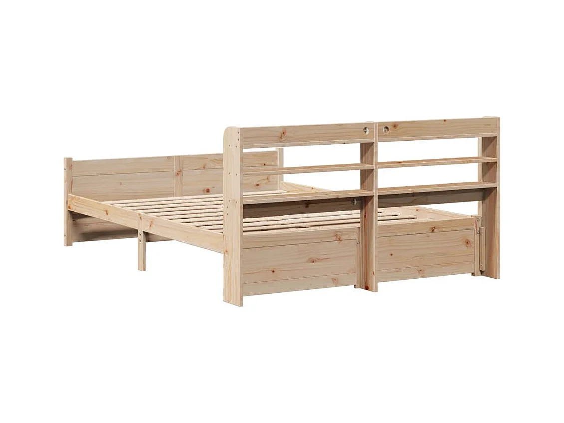 Cadre de lit avec tête de lit sans matelas 120x190 cm