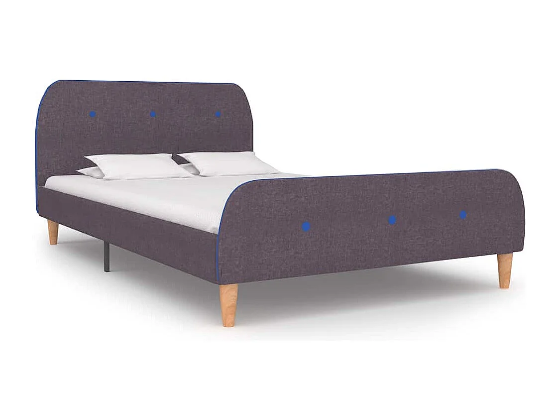 Estructura de cama sin colchón Tela topo 120x190 cm