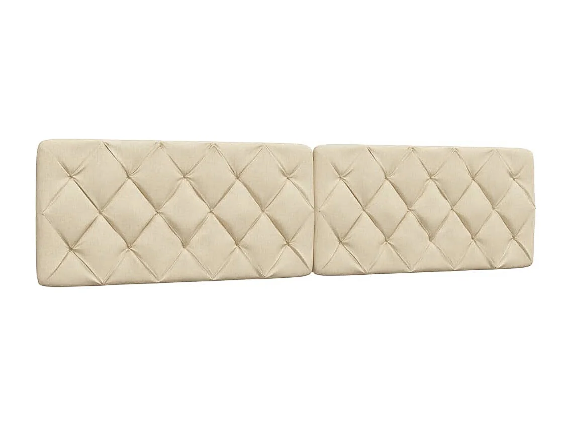 Cama com colchão 200x200 cm tecido cor creme