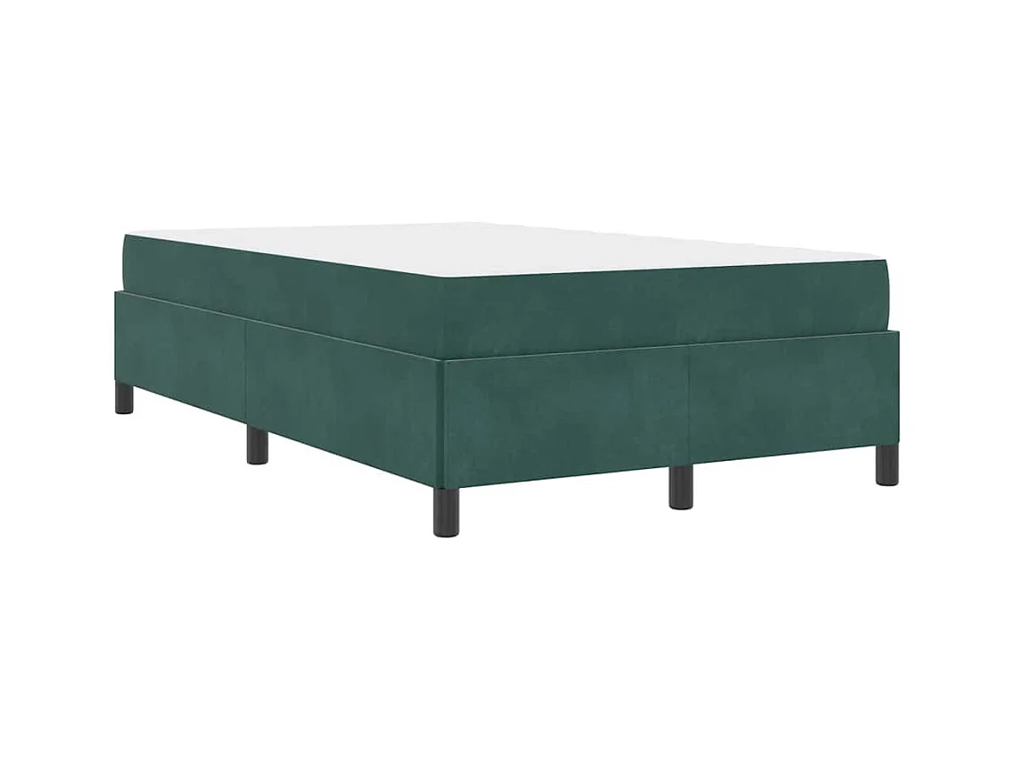 Bedframe Donkergroen, Groen en Wit 120 x 200 cm Fluweel