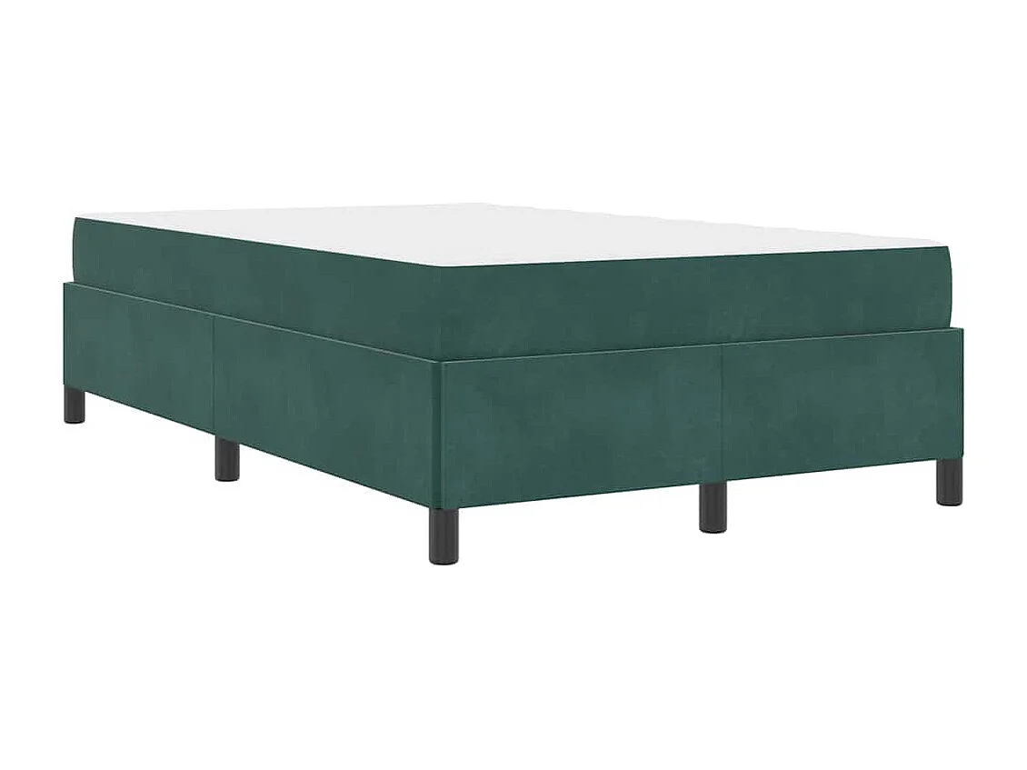 Bedframe Donkergroen, Groen en Wit 120 x 200 cm Fluweel