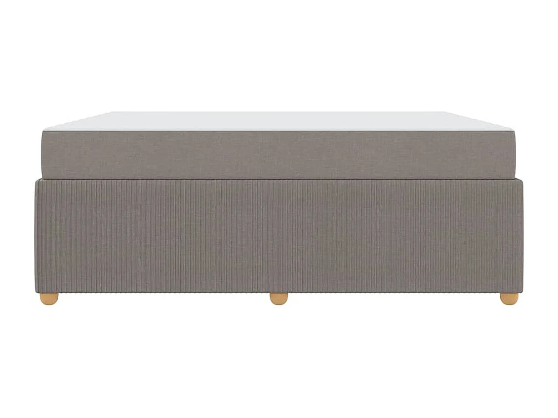 Cadre de lit avec matelas avec matelas Taupe 180 x 200 cm tissu