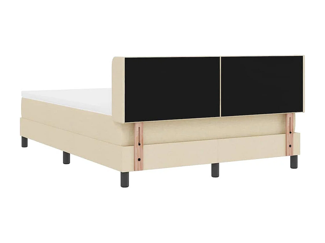 Cadre de lit avec matelas avec matelas Crème 160 x 200 cm