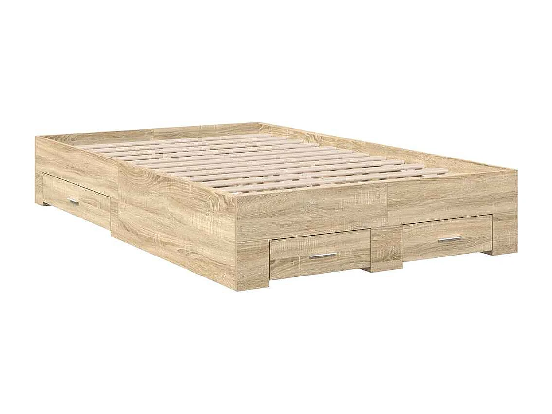 Cadre de lit Marron 120 x 190 cm Bois d'ingénierie