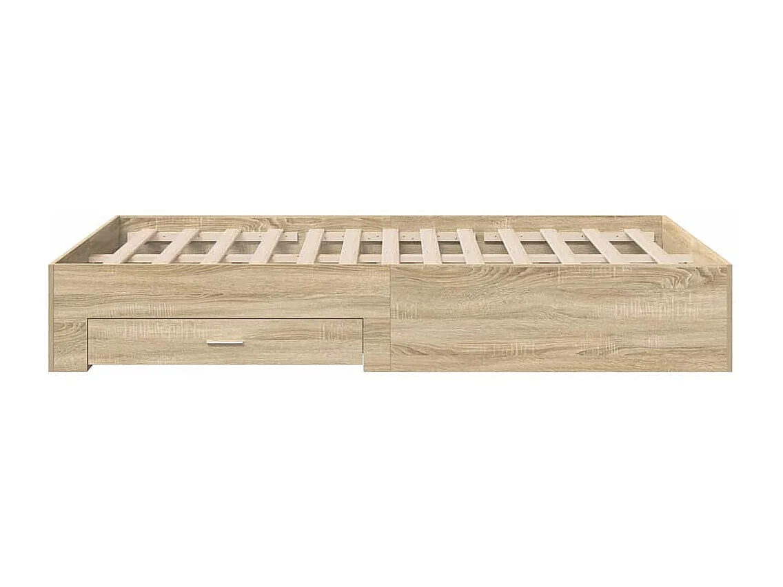 Cadre de lit Marron 120 x 190 cm Bois d'ingénierie
