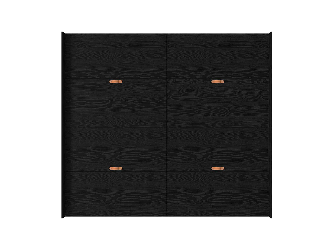 Cadre de lit avec rangement avec tiroir Chêne noir 200 x 200 cm