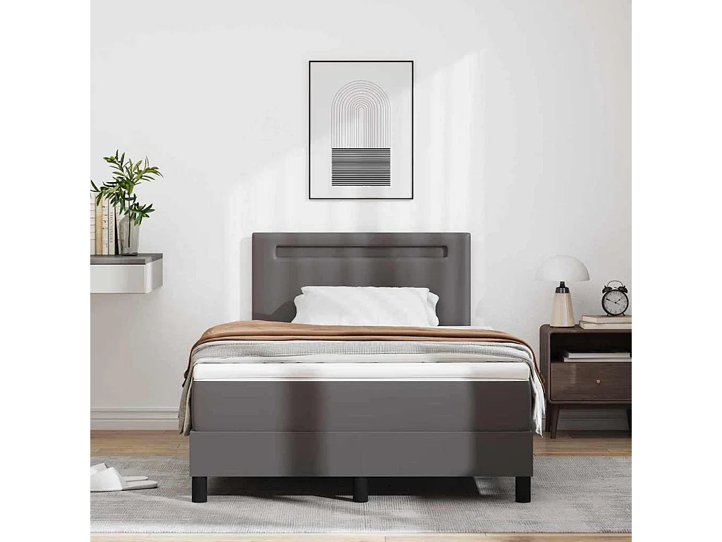 Estrutura de cama com colchão com colchão Cinzeto 120 x 200 cm