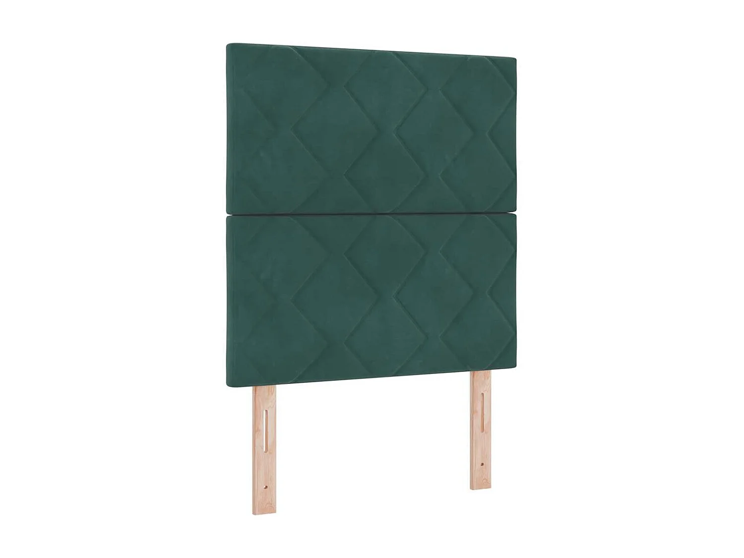 Cama tipo Box Spring Verde oscuro 80 x 200 cm Terciopelo