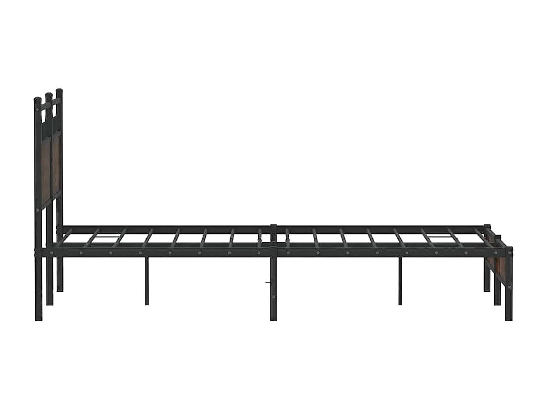 Bedframe zonder matras bewerkt hout bruin eikenkleur 120x190 cm