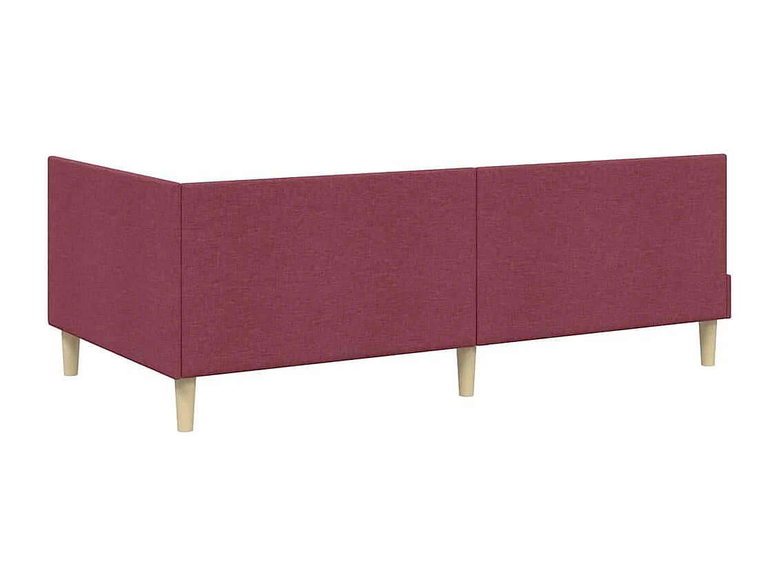 Cadre de lit d'angle Autre Rouge bordeaux 80 x 200 cm