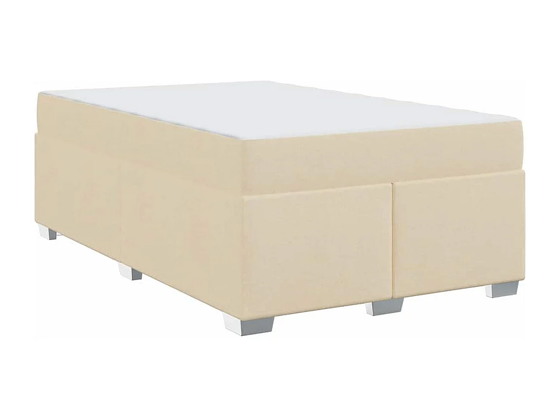Estrutura da Cama Creme 120 x 190 cm tecido