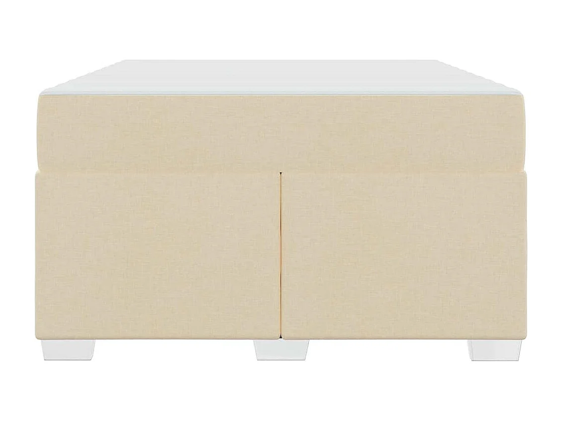 Estrutura da Cama Creme 120 x 190 cm tecido