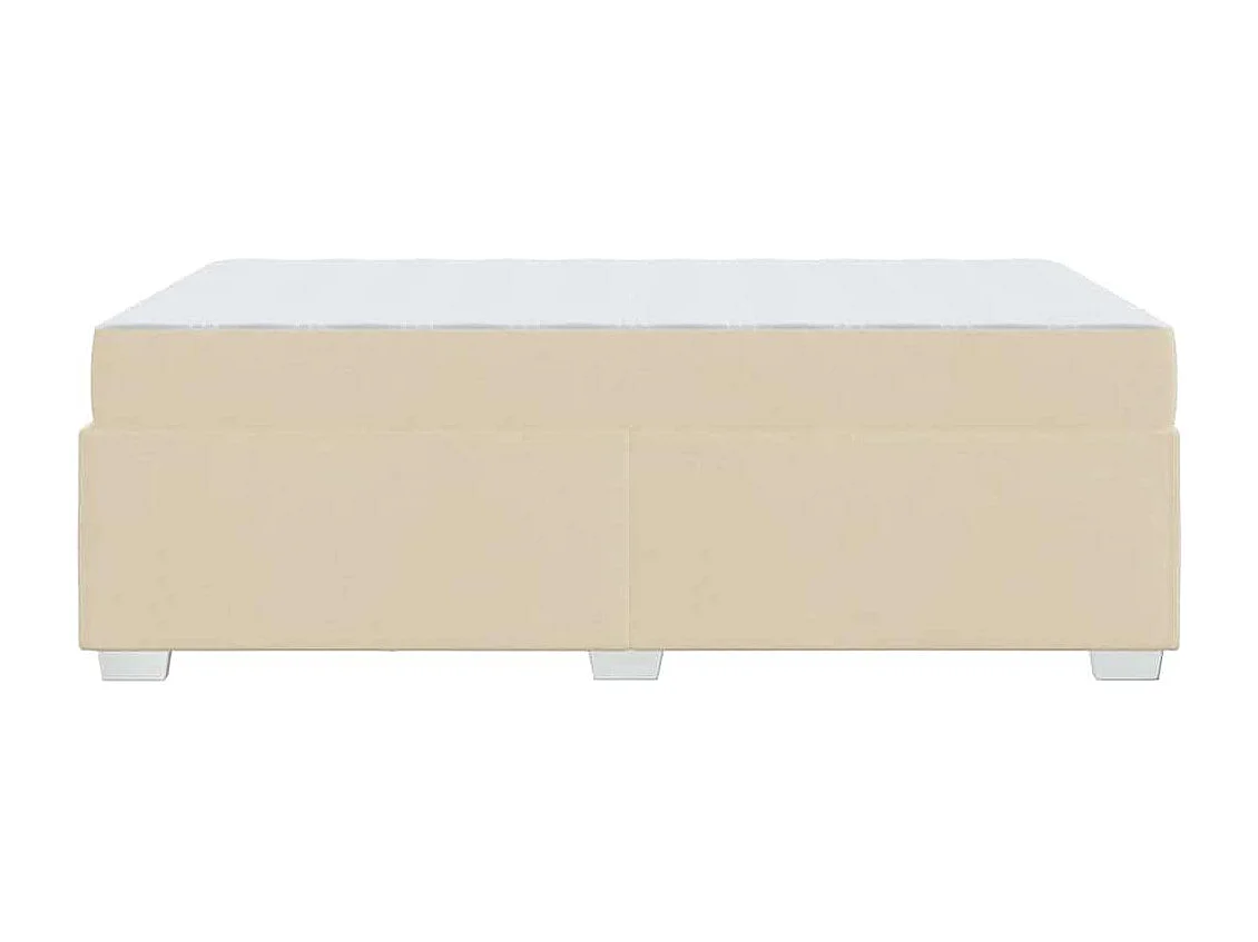 Estrutura da Cama Creme 120 x 190 cm tecido
