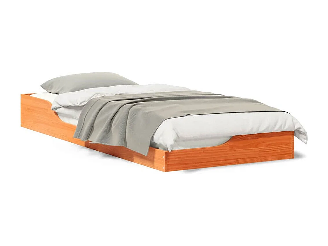 Estructura de cama Marrón cera 90 x 210 cm