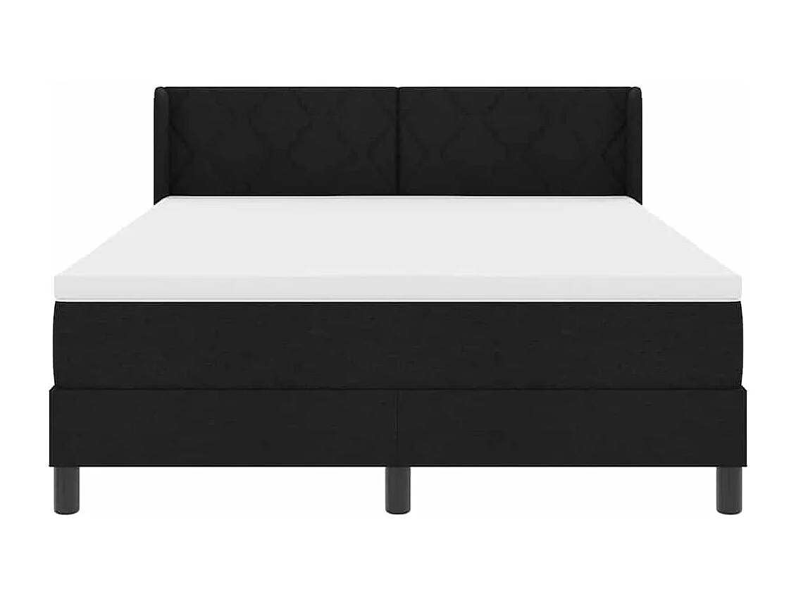 Cama box spring con colchón con colchón Negro 160 x 200 cm