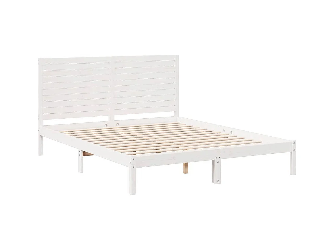 Cadre de lit extra long sans matelas 140x220 cm bois massif