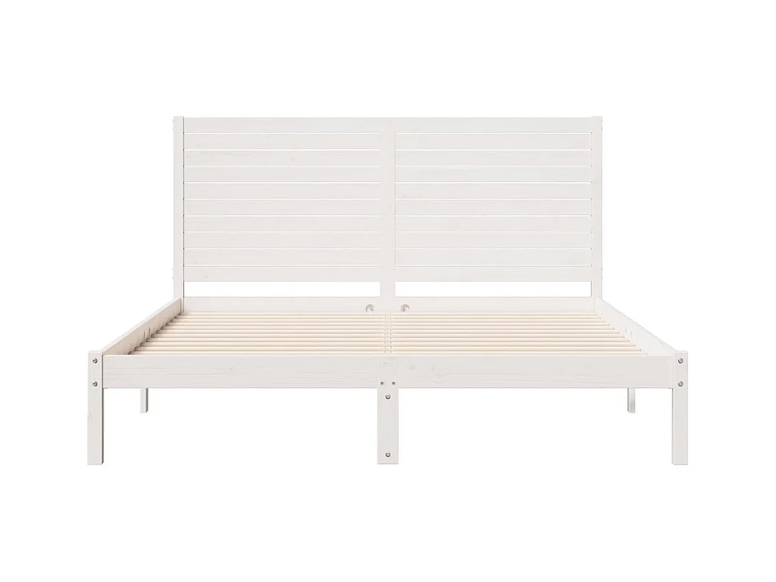 Cadre de lit extra long sans matelas 140x220 cm bois massif