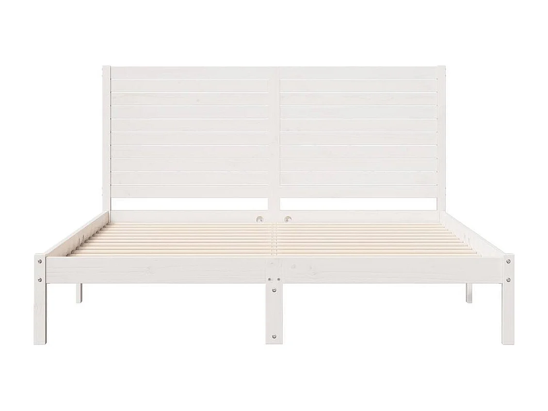 Cadre de lit extra long sans matelas 140x220 cm bois massif
