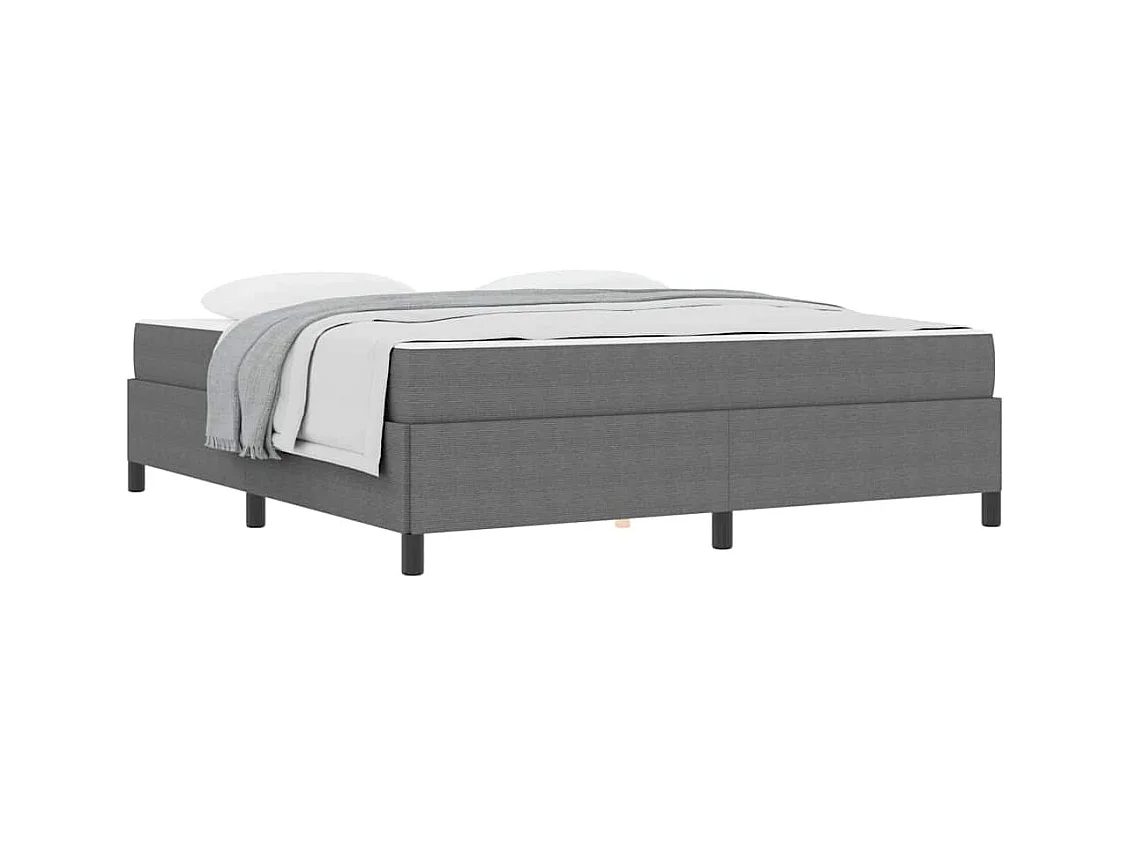 Estructura de cama Gris claro 180 x 200 cm Telas de pana