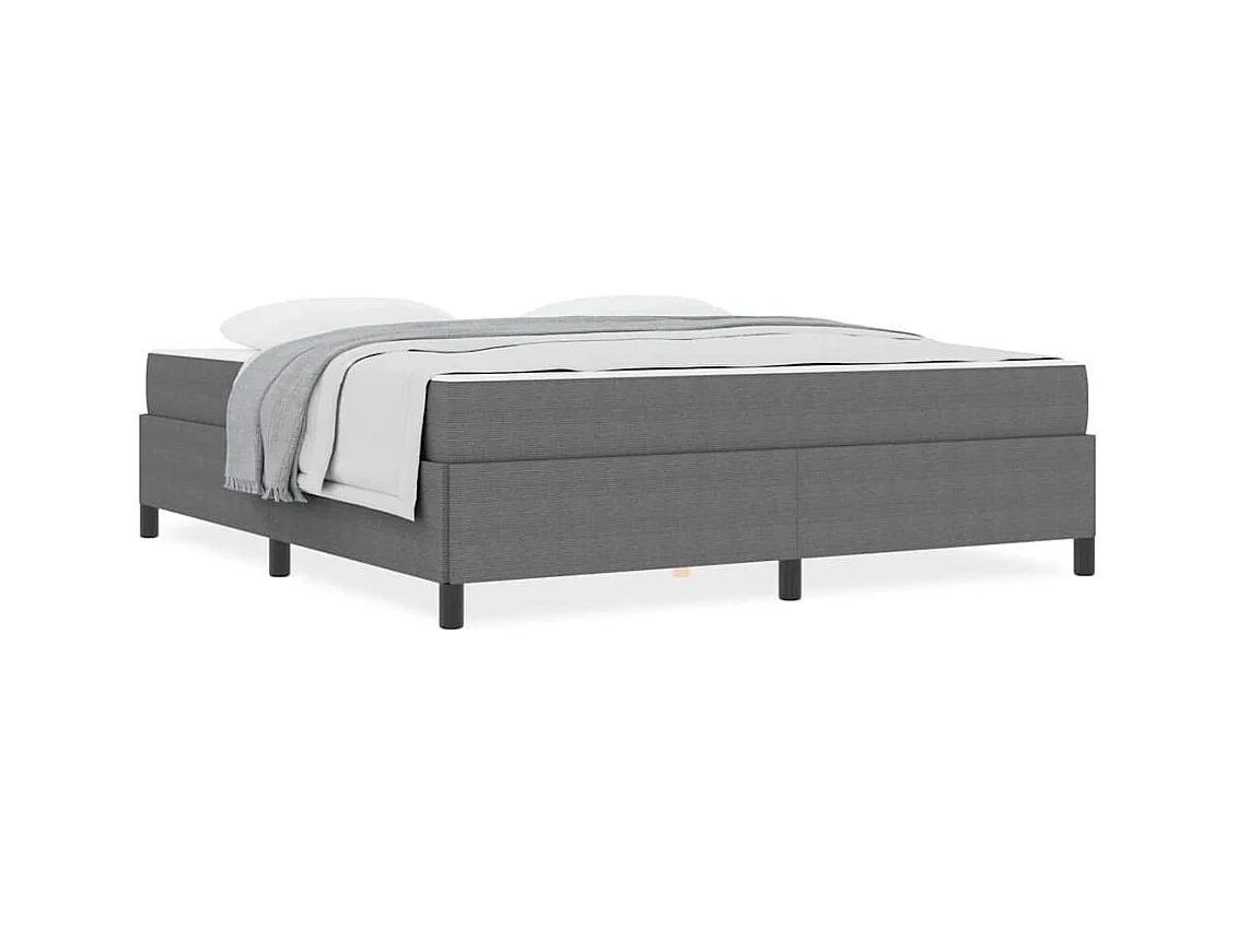 Estructura de cama Gris claro 180 x 200 cm Telas de pana