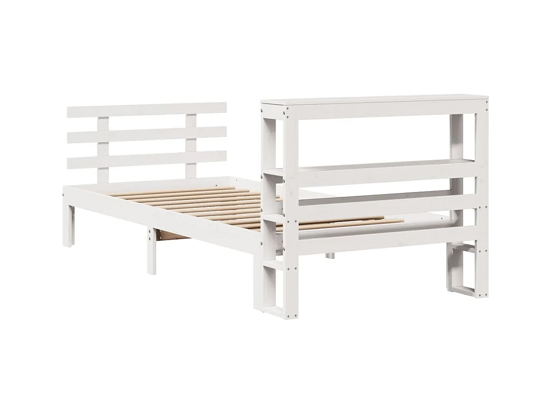 Estrutura cama c/ cabeceira sem colchão 90x190 cm branco