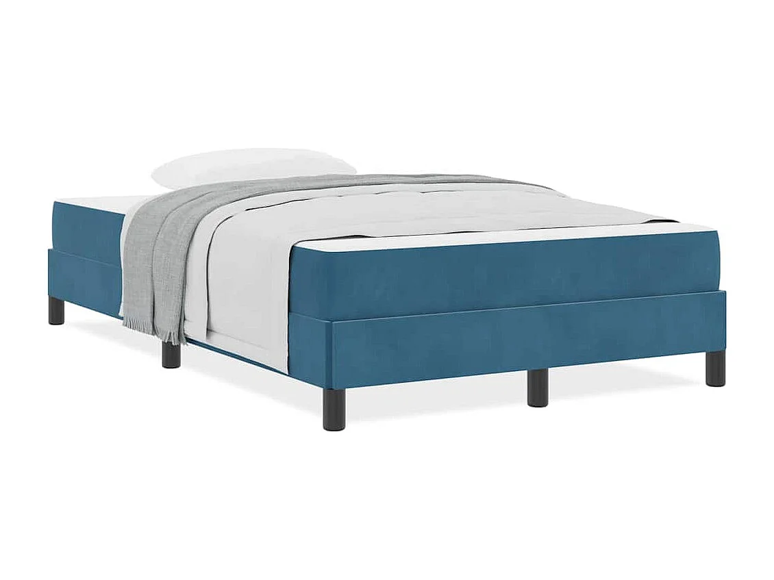 Boxspringbed met matras Donkerblauw 120 x 190 cm Fluweel