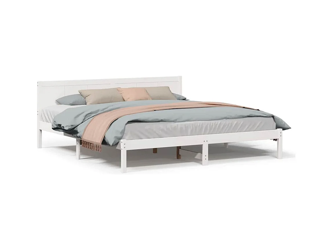 Estructura de cama 180 x 200 cm Madera maciza de Pino