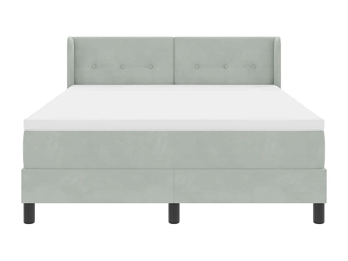 Cama con Somier y Colchón Negra 100x200 cm Terciopelo