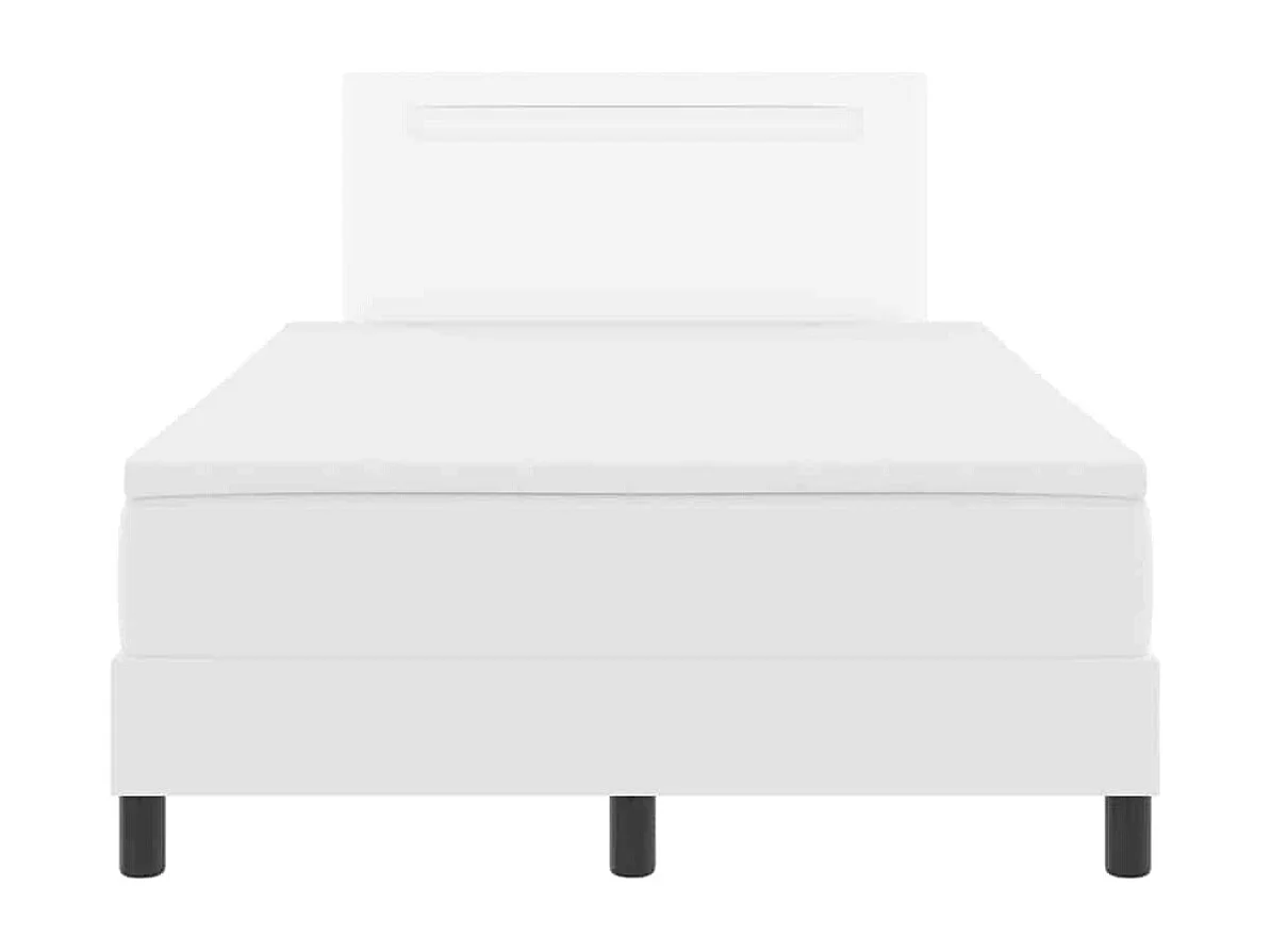 Estructura de cama con colchón 120 x 190 cm Cuero sintético