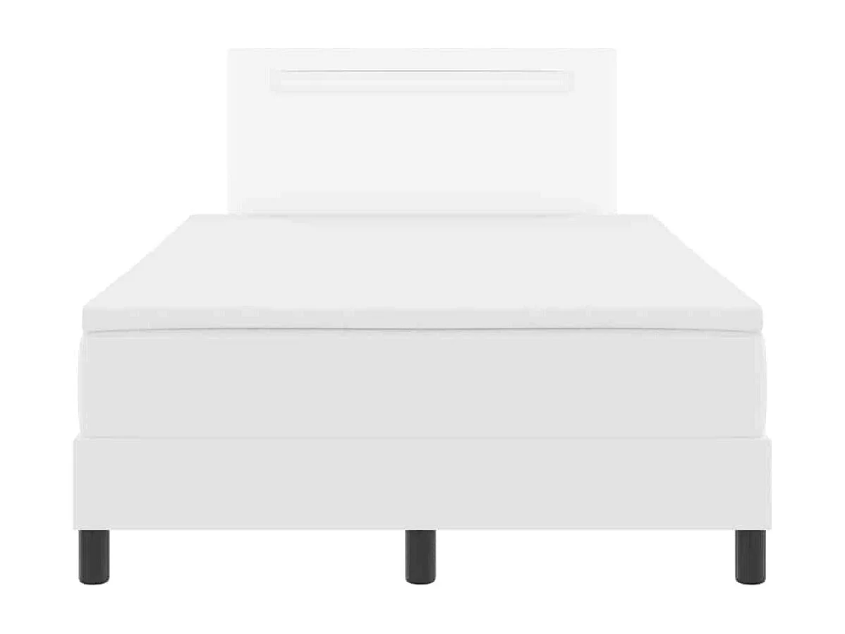 Estructura de cama con colchón 120 x 190 cm Cuero sintético