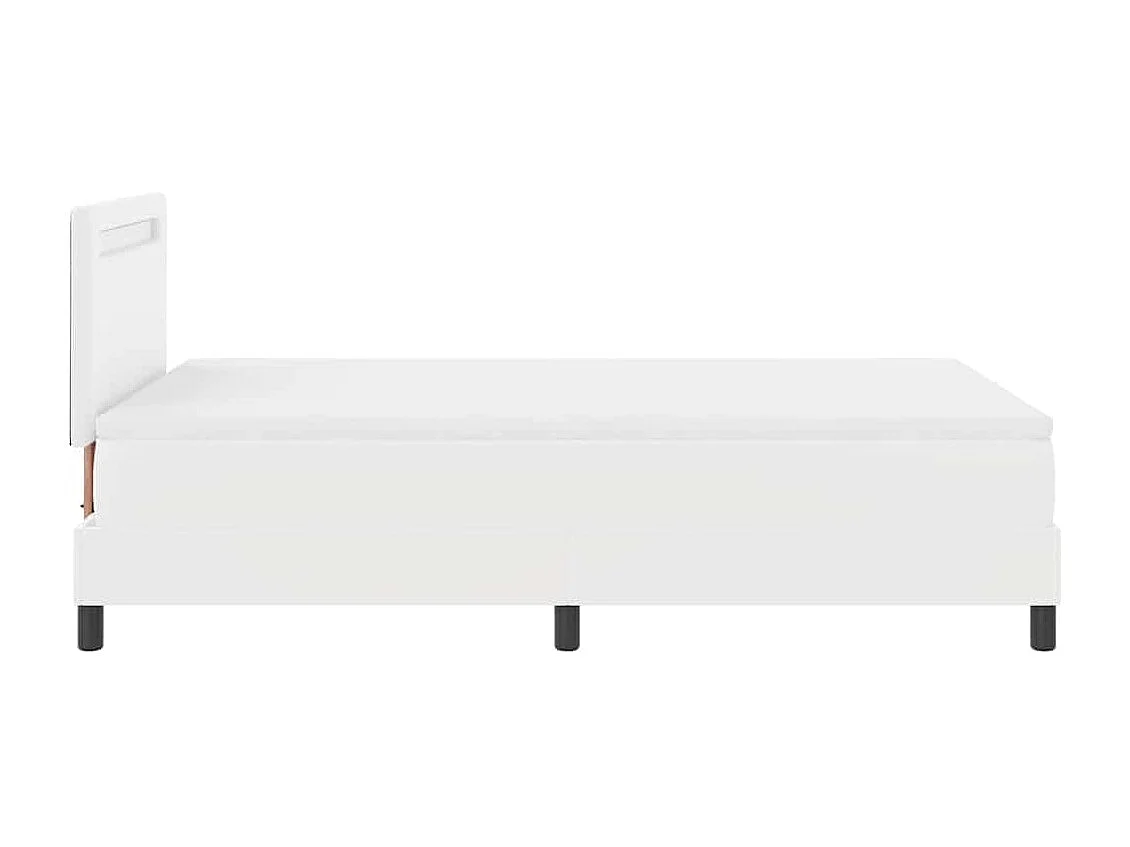 Estructura de cama con colchón 120 x 190 cm Cuero sintético