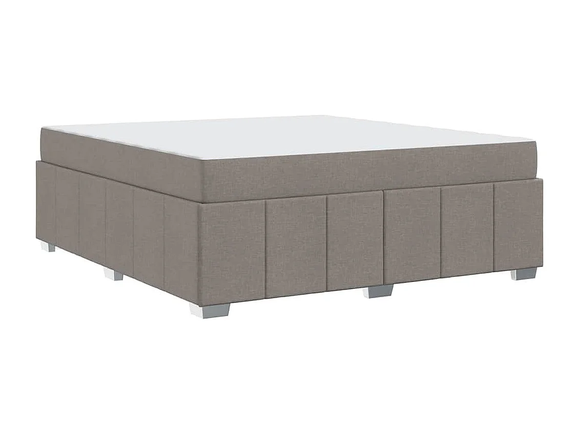 Bedframe met matras Taupe 180 x 200 cm Stof