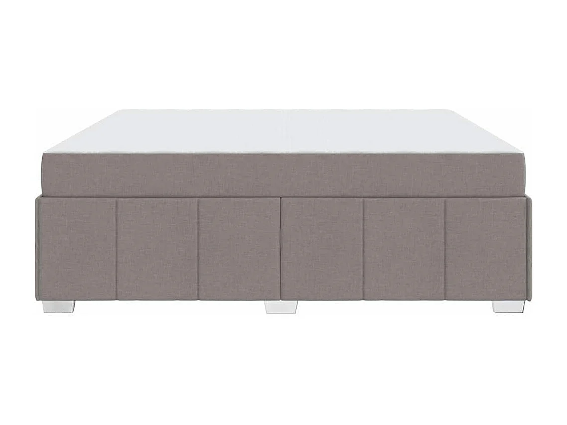 Bedframe met matras Taupe 180 x 200 cm Stof