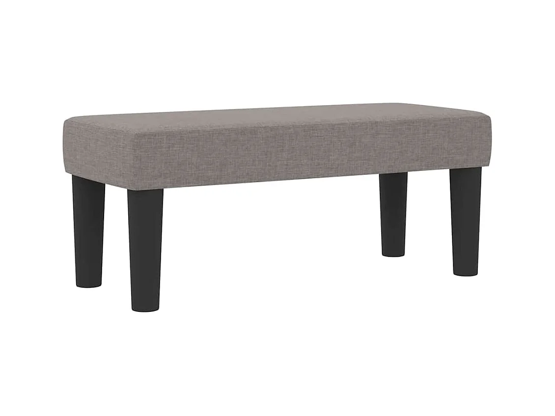 Boxspring bed met matras met hoofdeinde Taupe 90 x 190 cm Stof