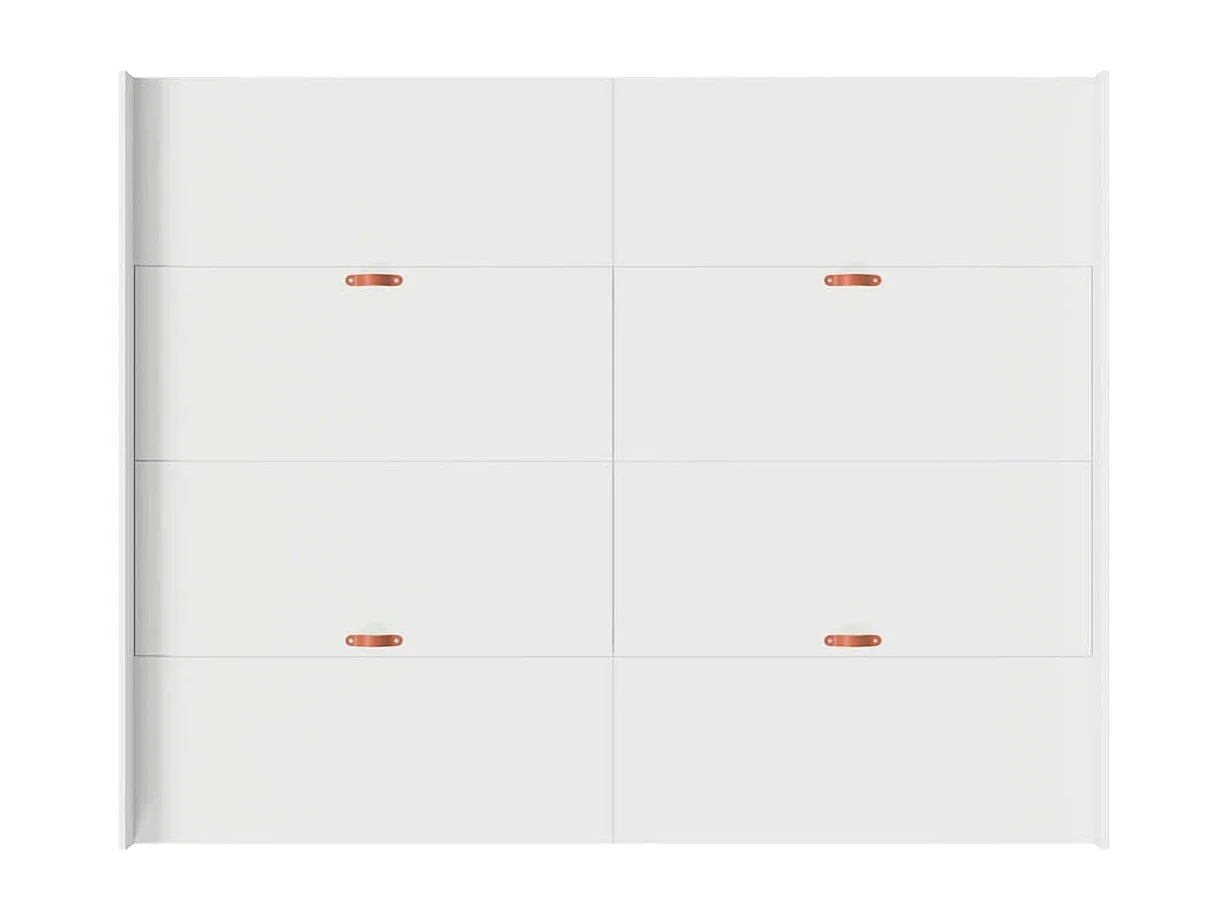 Estrado de cama com arrumação com cabeceira Branco 150 x 200 cm