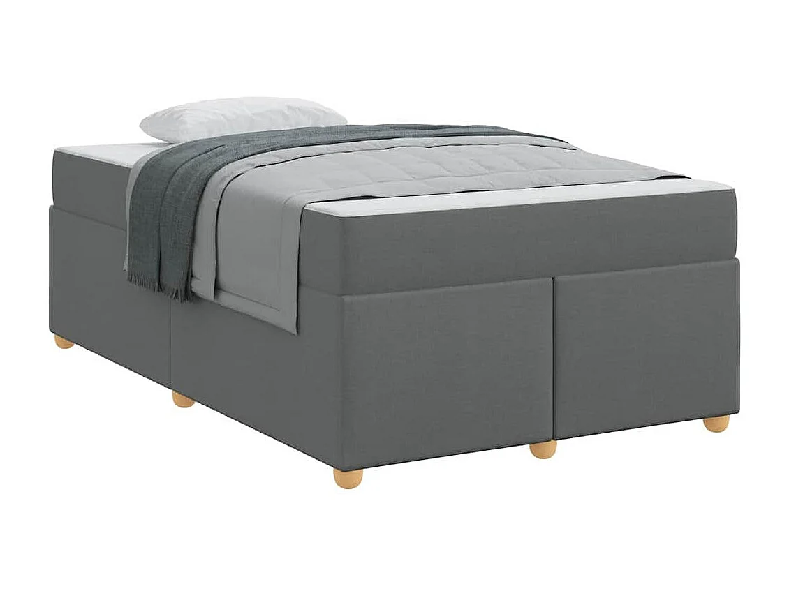 Estrutura da Cama Cinzento escuro 120 x 200 cm tecido