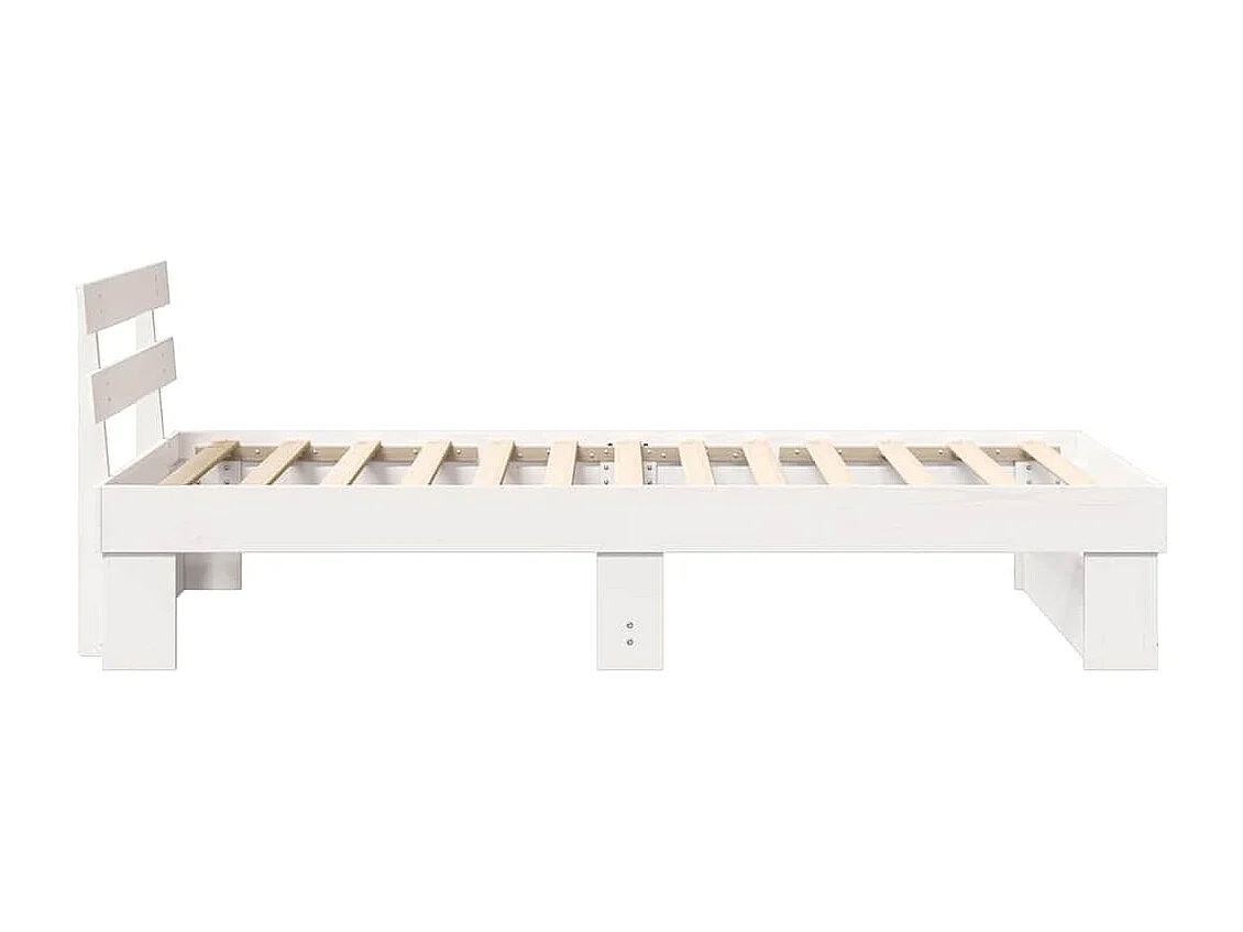 Estructura de cama 75 x 190 cm Madera maciza de pino