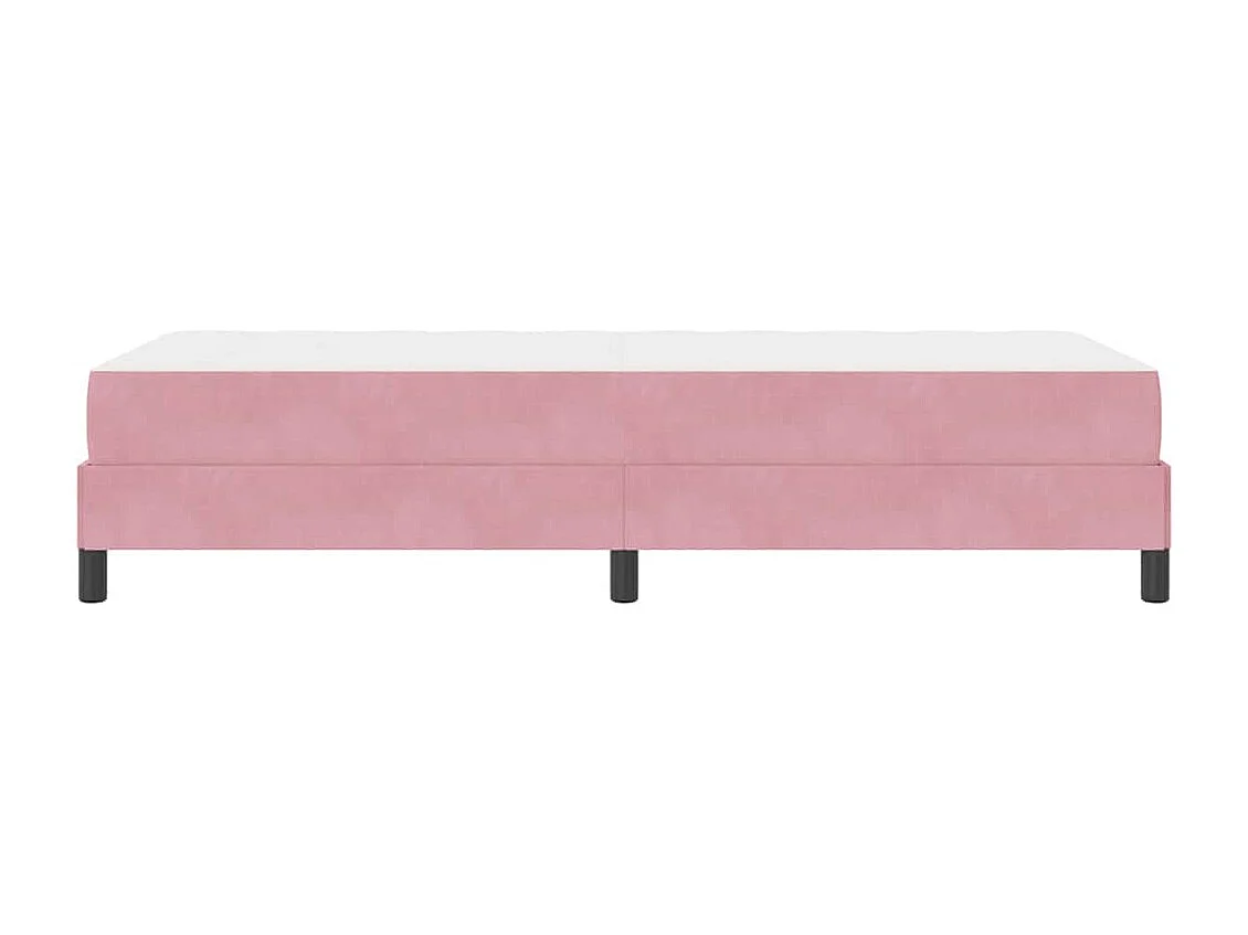 Cadre de lit avec matelas Rose 90 x 220 cm Velours