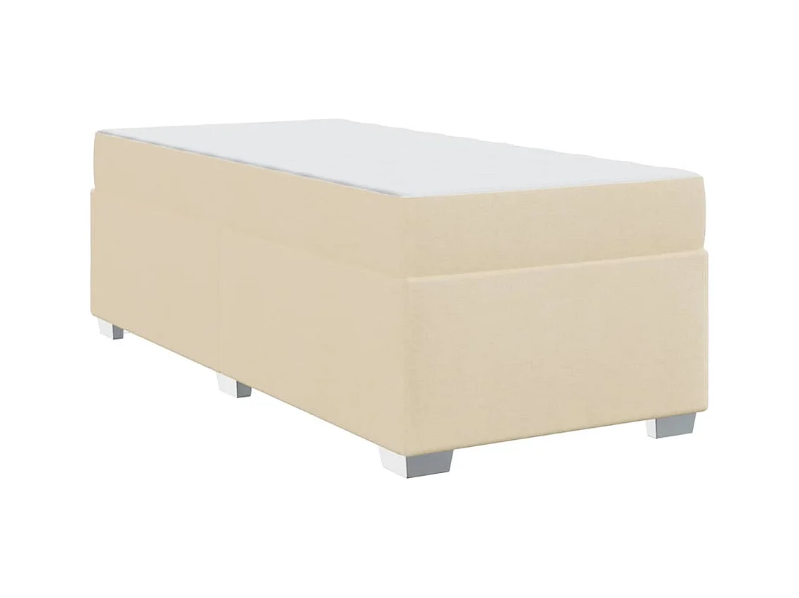 Estructura de cama Crema 80 x 200 cm tela