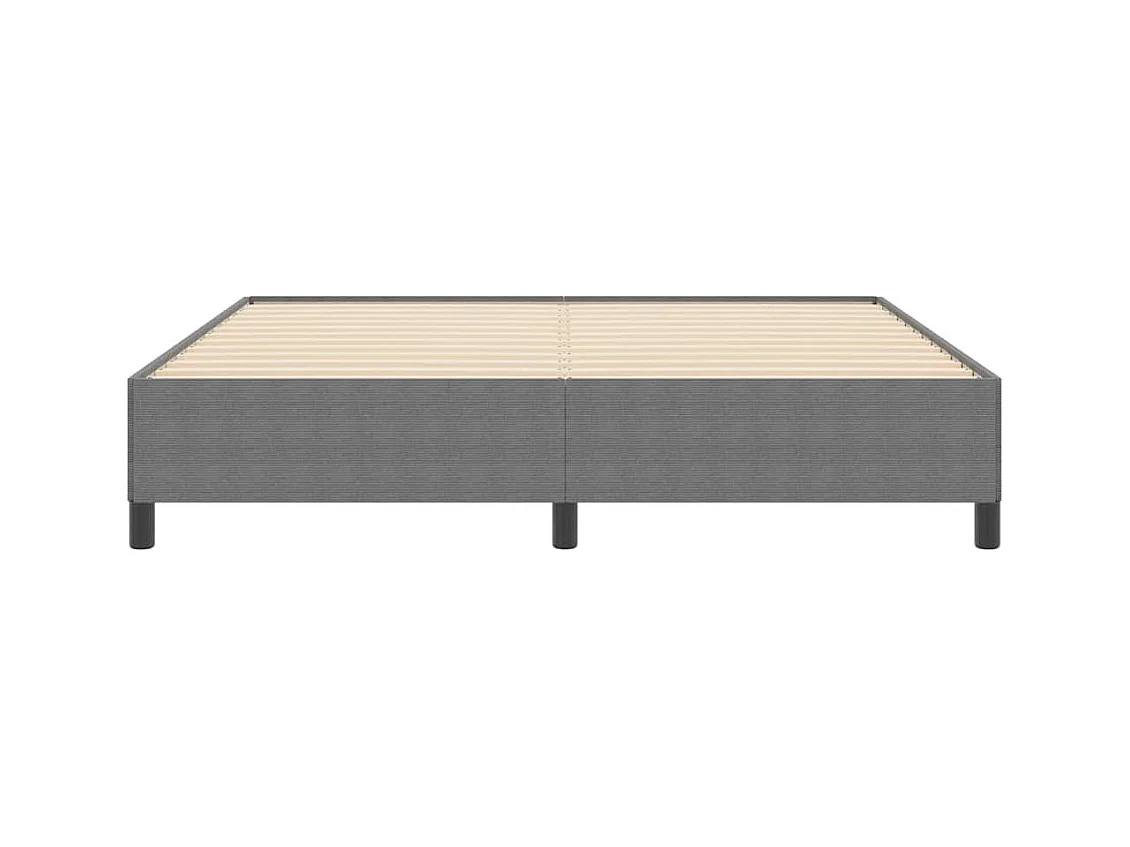 Cadre de lit Gris clair 180 x 200 cm Tissu en velours côtelé